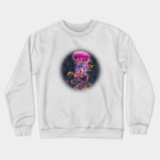 Pink Space Jellyfish Crewneck Sweatshirt